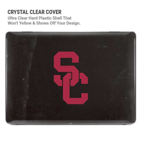 University of Southern California USC Black Distressed MacBook Pro 14in (2021-24) Case plus Skin